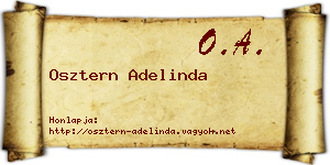 Osztern Adelinda névjegykártya